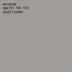 #A19C99 - Dusty Gray Color Image